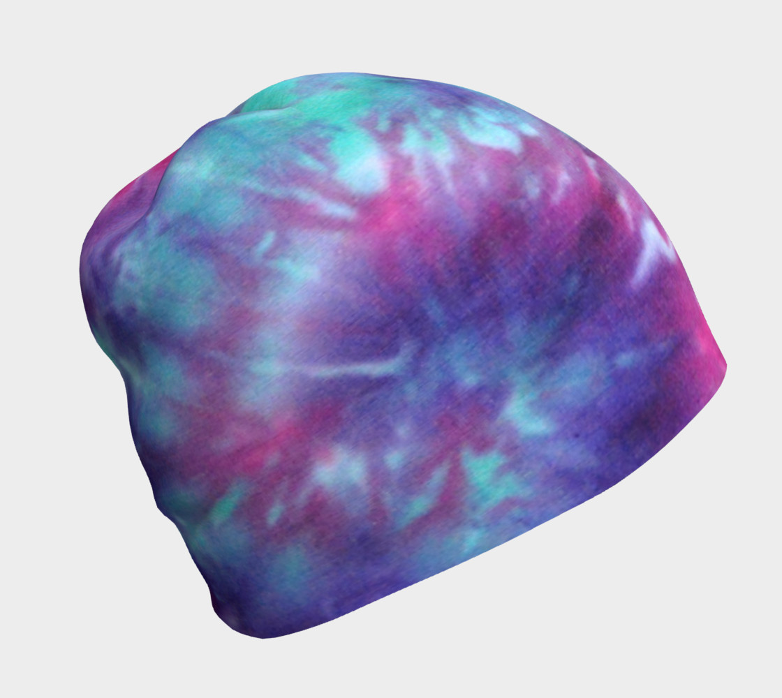 Blue Pink Spiral Beanie preview #1