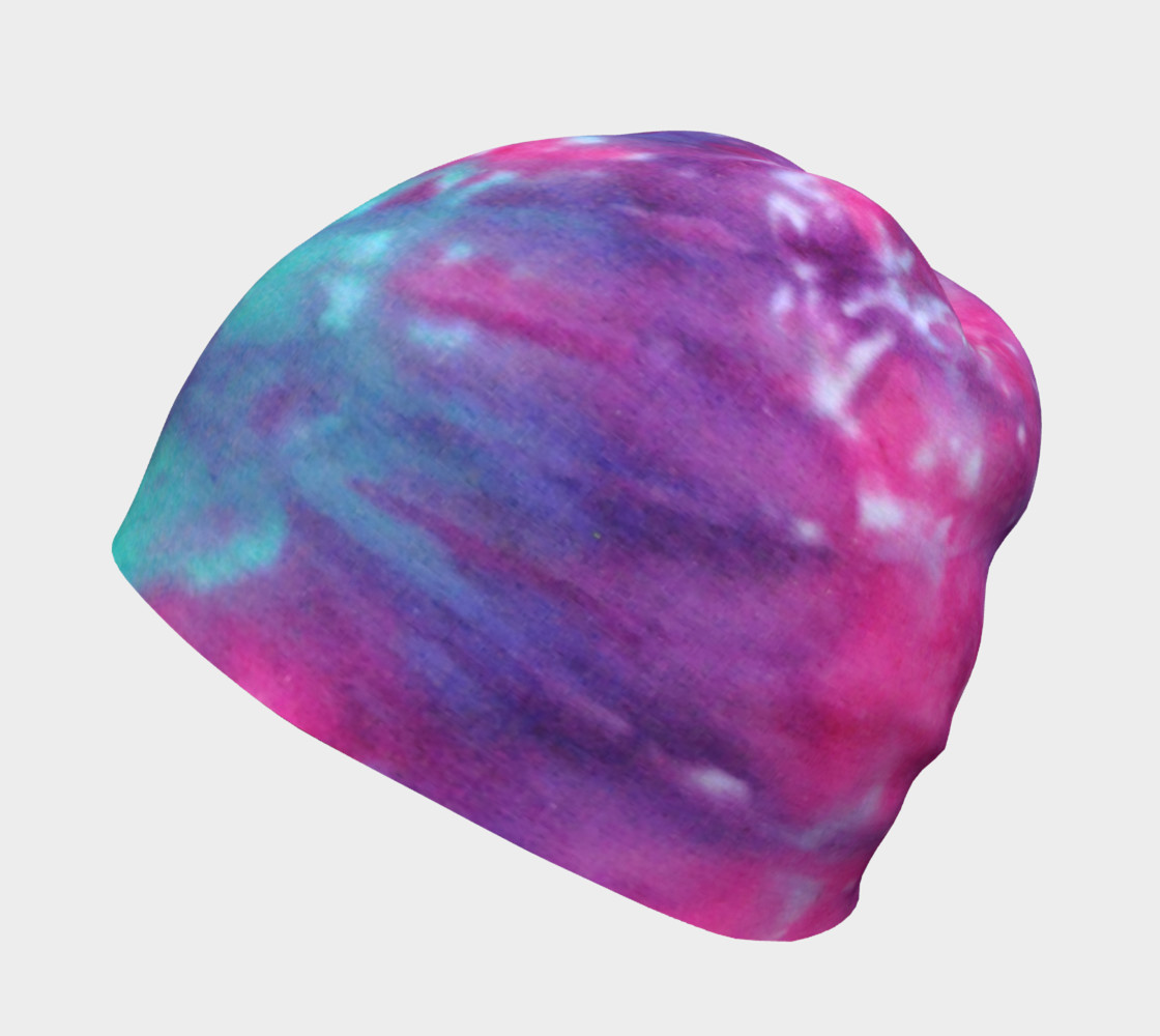 Blue Pink Spiral Beanie preview #2