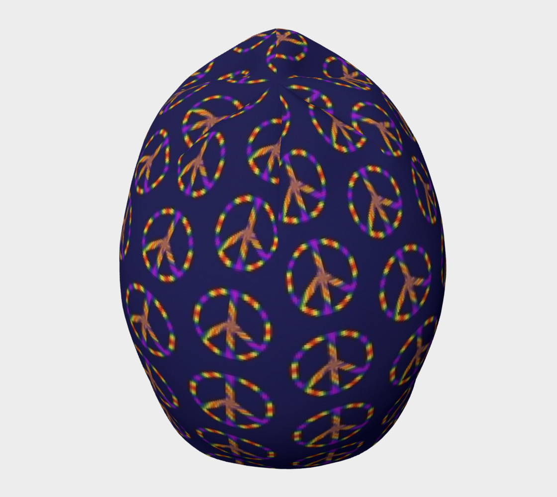 Rainbow Peace Sign Beanie preview #5