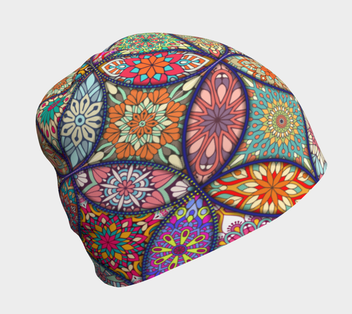 Vibrant Mandalas Beanie preview #1