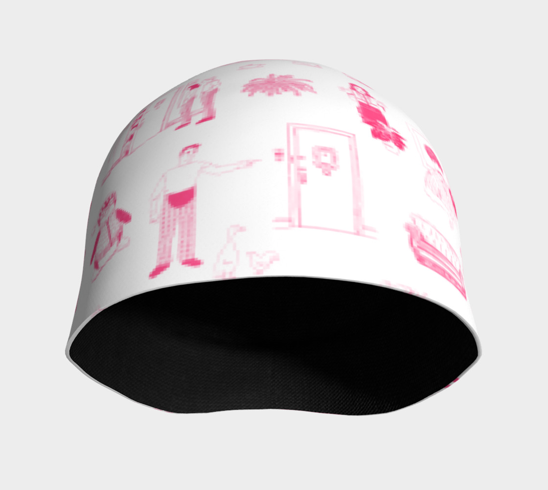 Aperçu de Friends Toque/Beanie - pink and white #3
