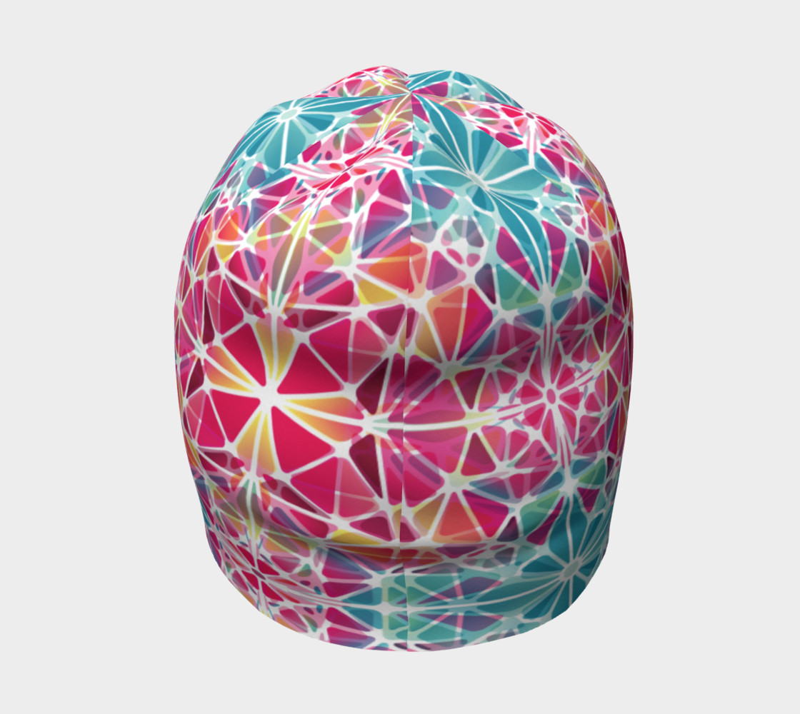Pink and Blue Kaleidoscope Beanie preview #4