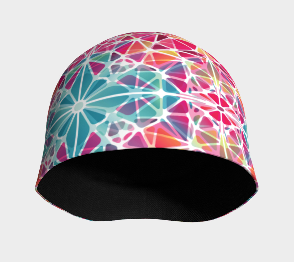 Pink and Blue Kaleidoscope Beanie preview #3