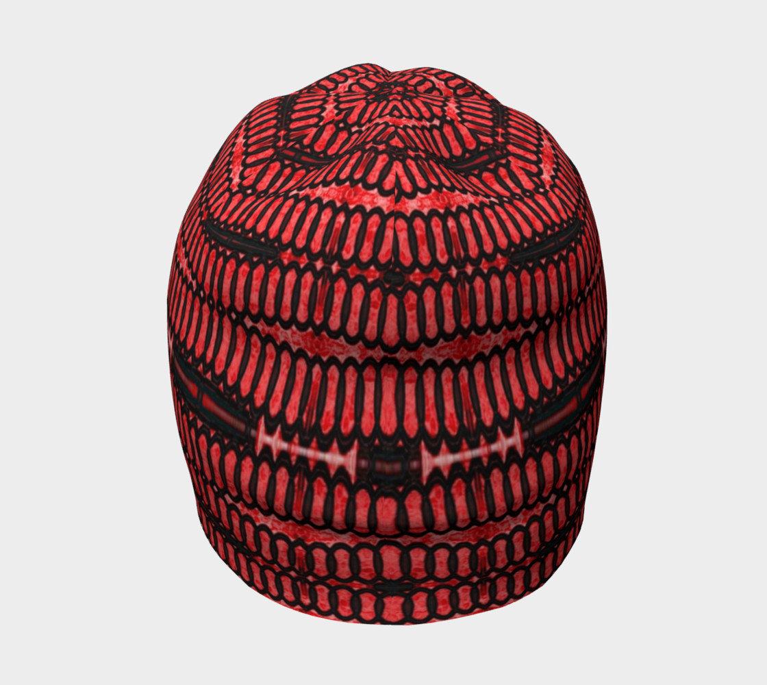 Modern Red Black Tech Ovals Pattern preview #4