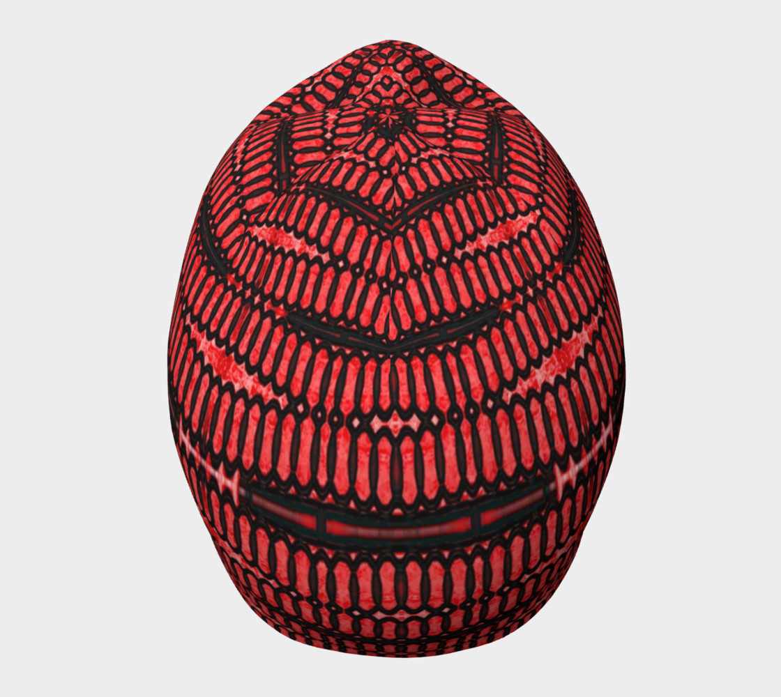 Modern Red Black Tech Ovals Pattern preview #5