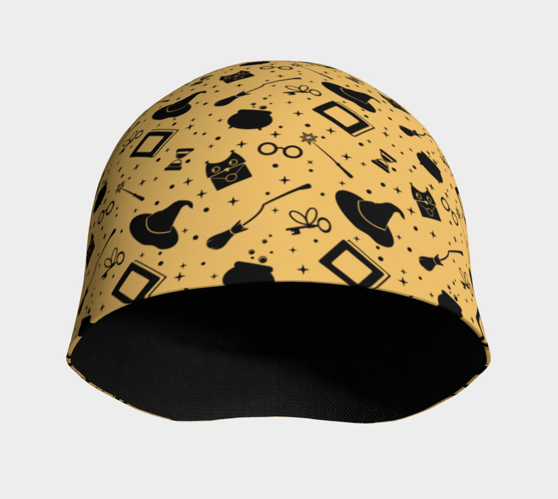 Magic symbols yellow beanie preview #3