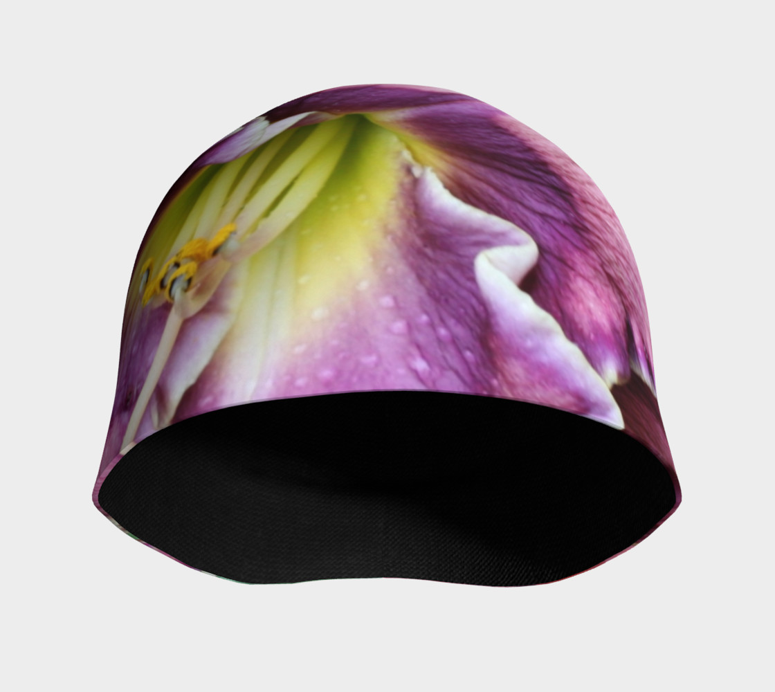winter rainbow daylily and poppies hat preview #3