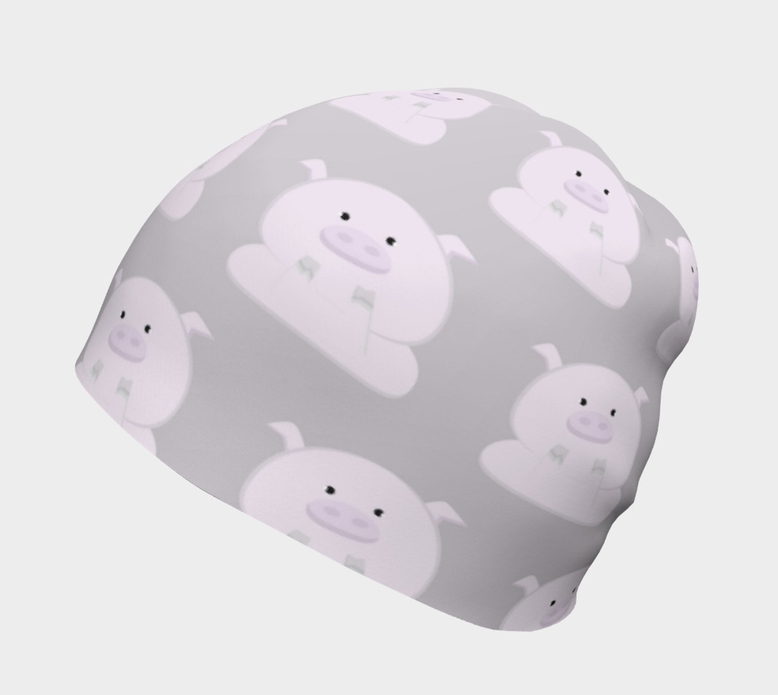 Pink Piggies on Grey preview #2