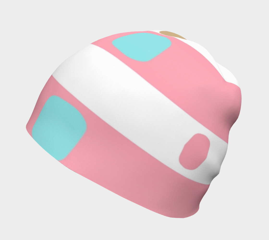 Aperçu de Paste Beanie with stripes goes dots #2