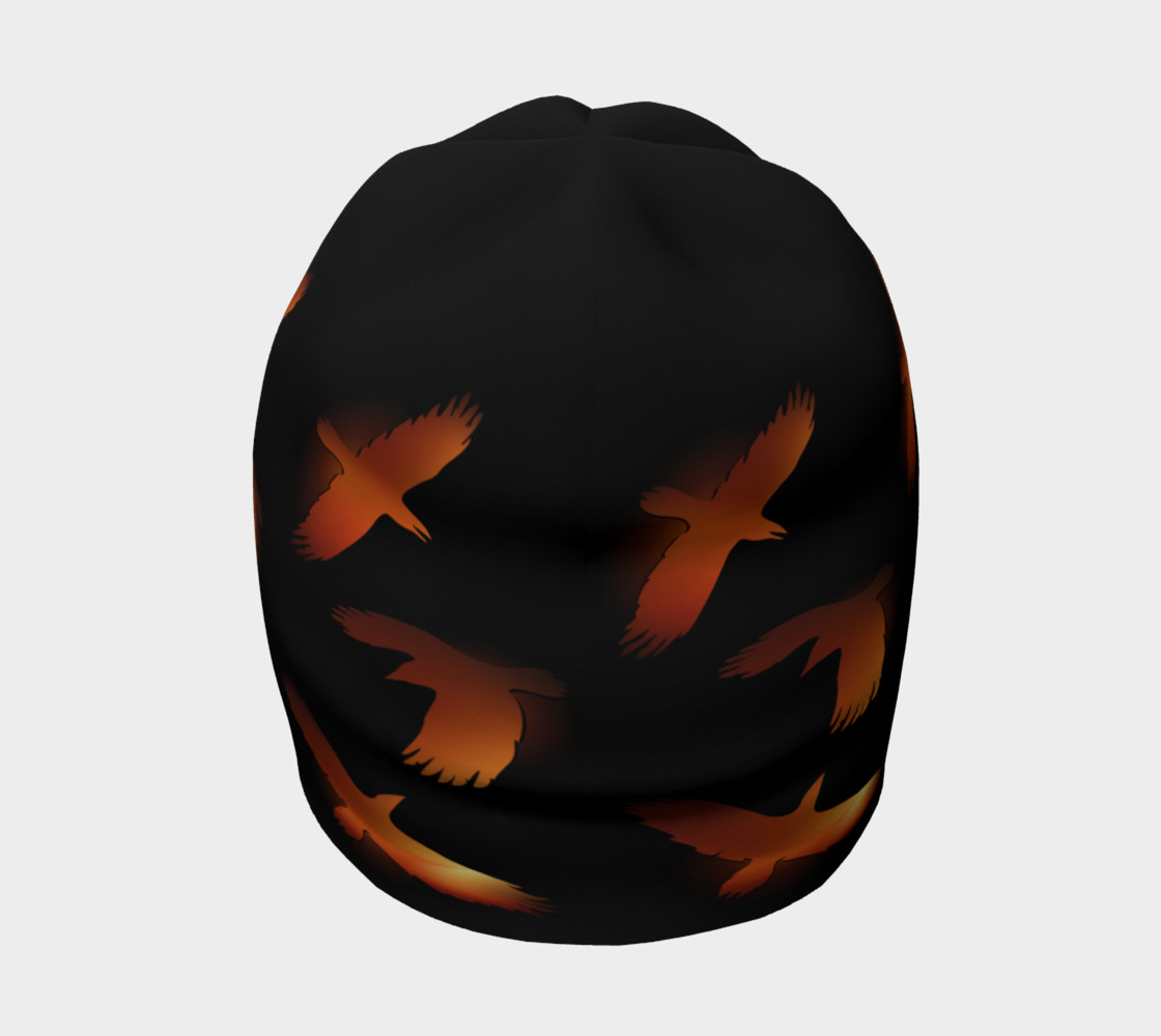 Burning ravens beanie preview #4