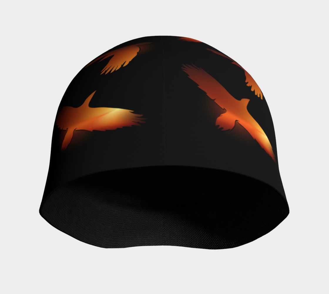 Burning ravens beanie preview #3