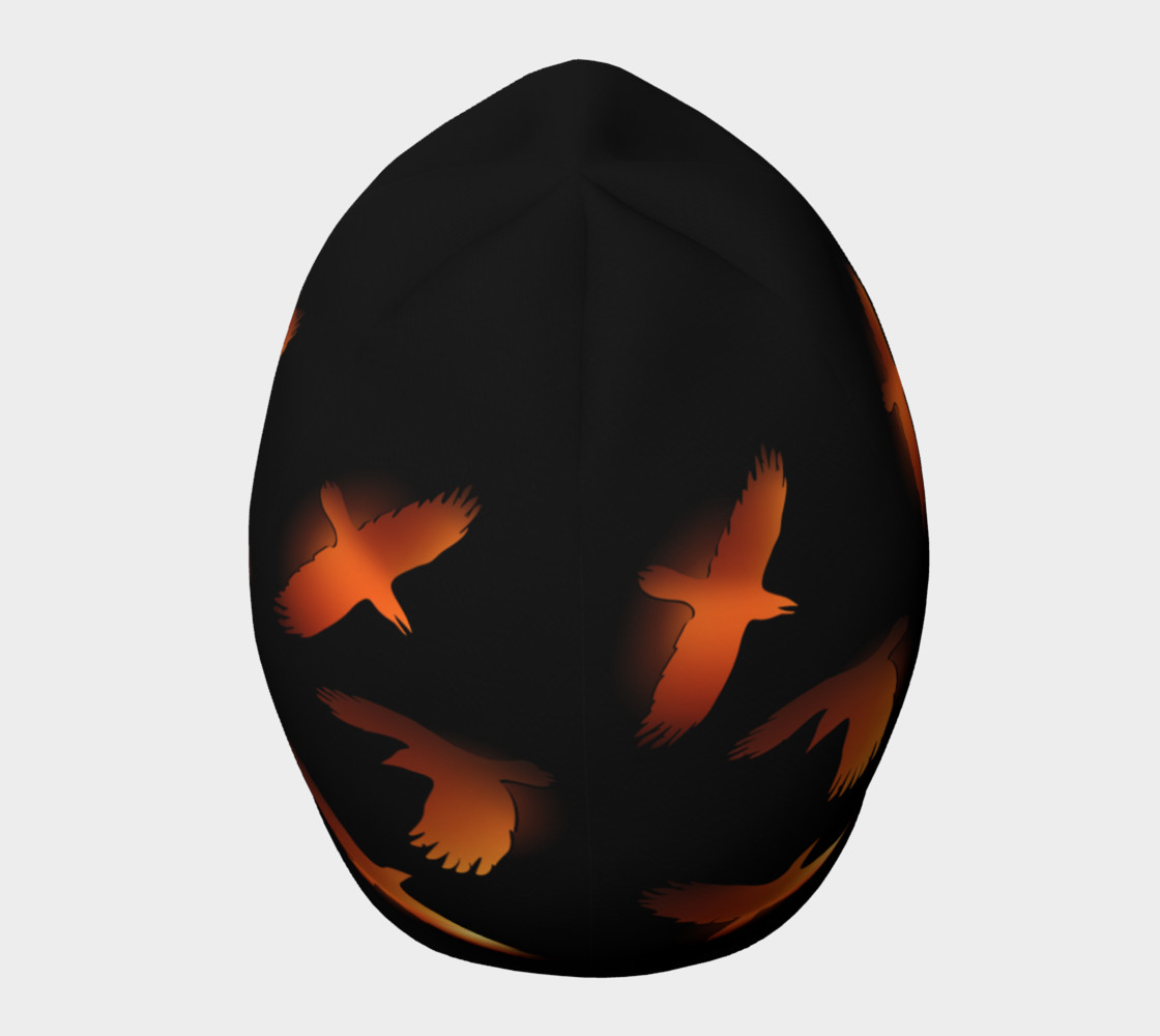 Burning ravens beanie preview #5