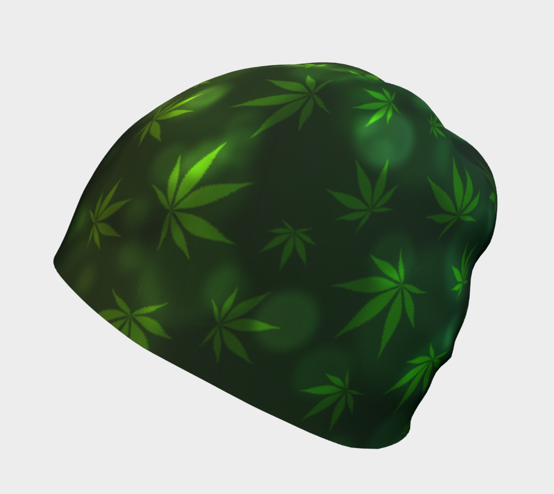 Shining Pot Leaves Beanie Skully preview #2