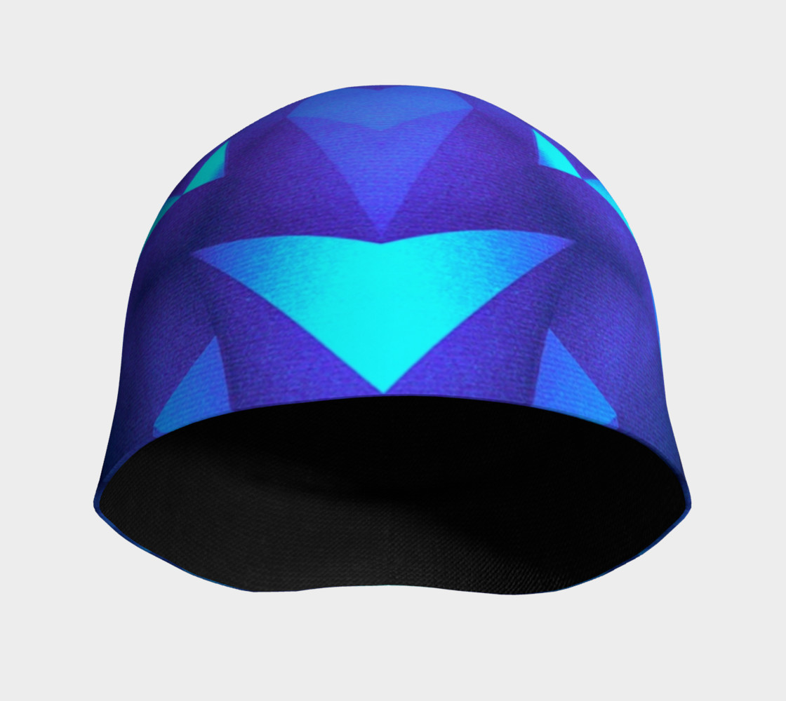 Deep Blue Collosal Low Poly Triangle Pattern - Modern Abstract Cubism Design preview #3