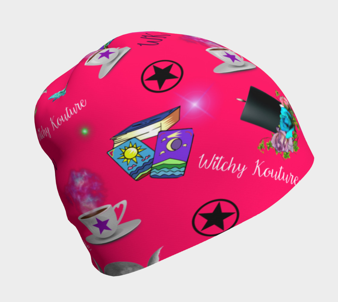 WK #ModernWitchLife Pink Print Beanie preview #1