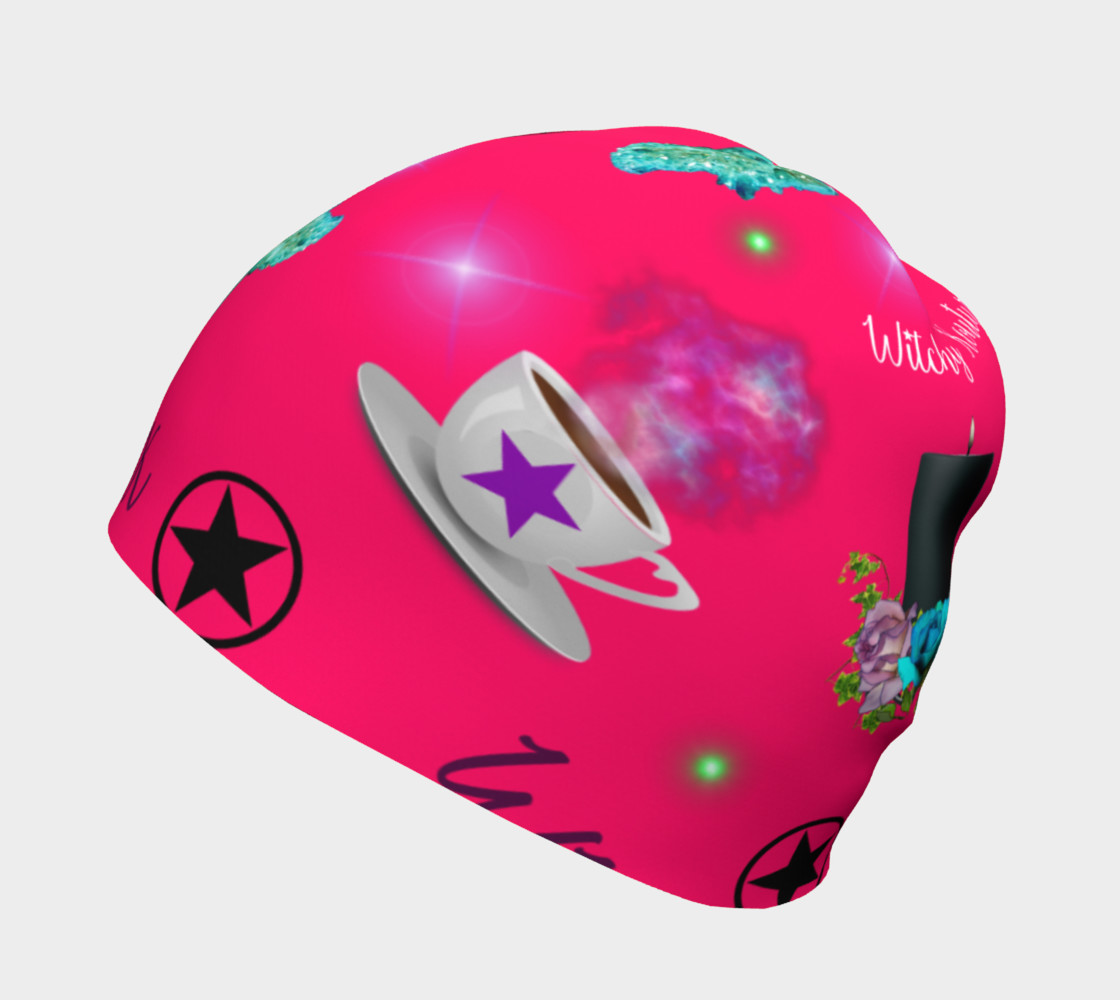 WK #ModernWitchLife Pink Print Beanie preview #2
