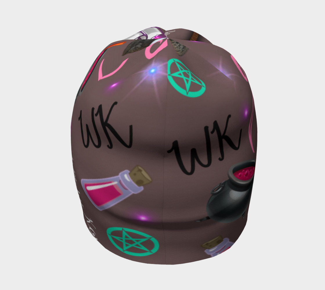 WK #ModernWitchLife Taupe Print Beanie preview #4