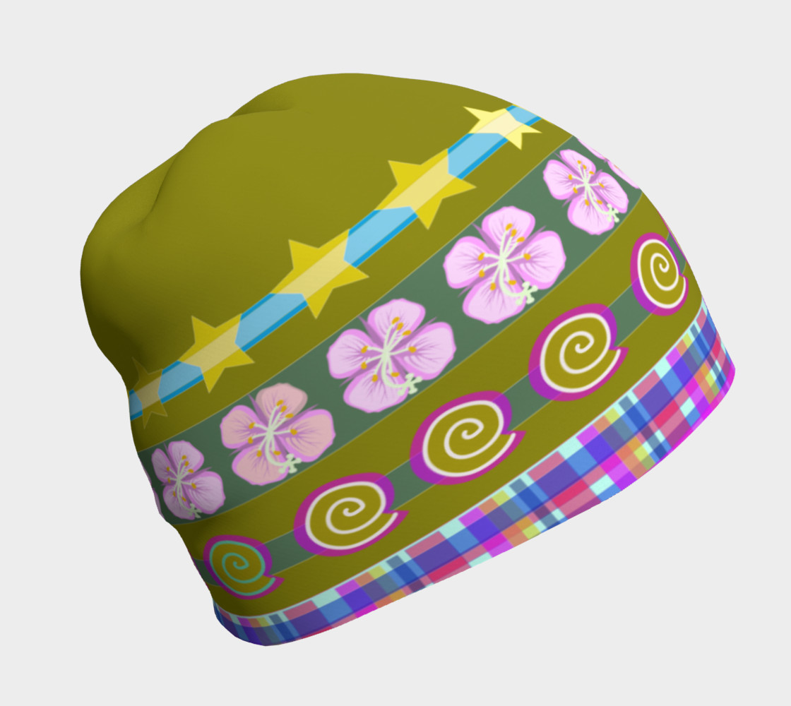 Stripe Moss Hat 3D preview