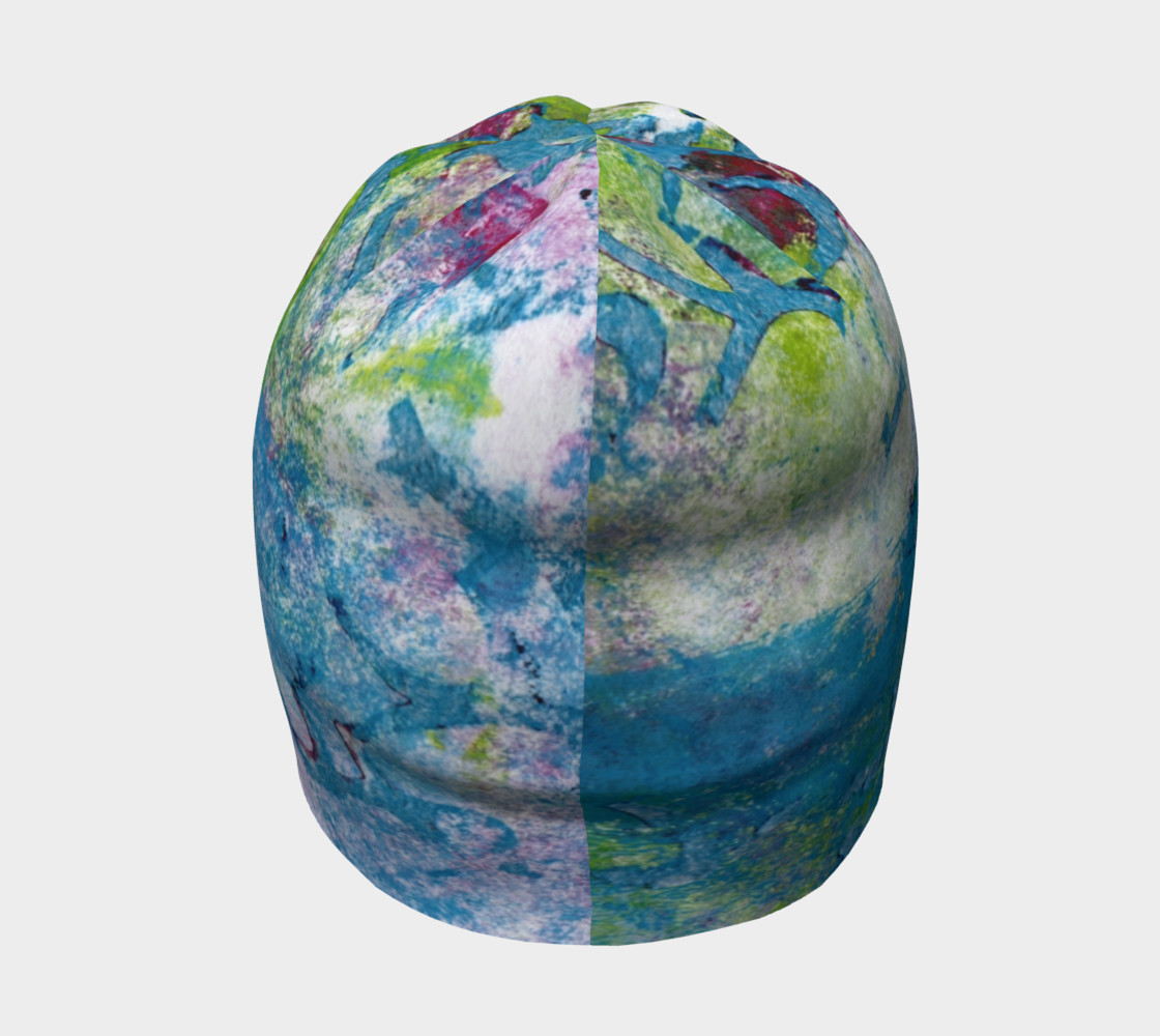 Mulicolored Blue and Green Beanie preview #4
