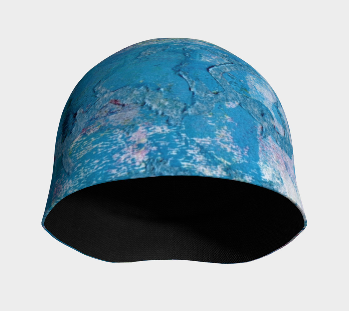 Mulicolored Blue and Green Beanie preview #3