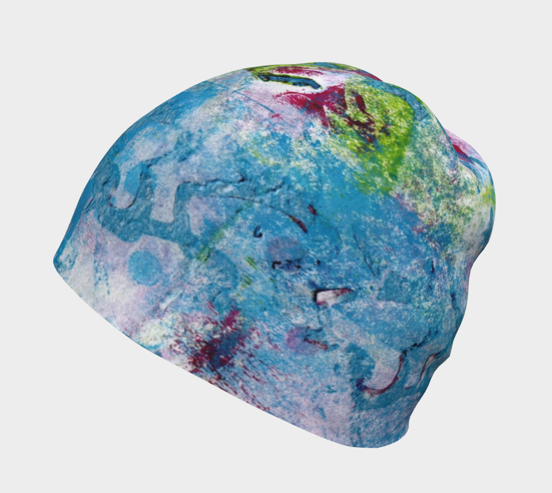 Mulicolored Blue and Green Beanie preview #2
