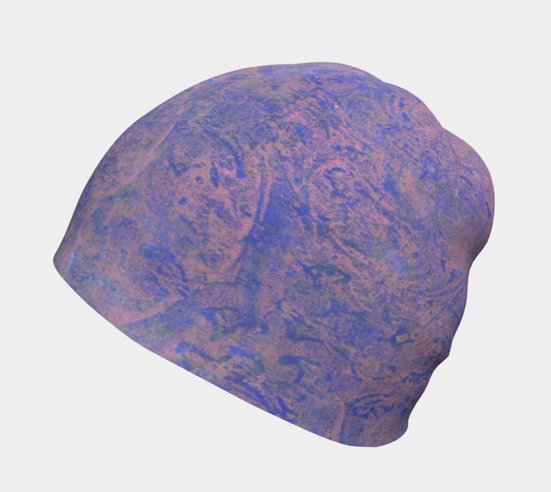 Blueand PInk Patterned Beanie preview #2
