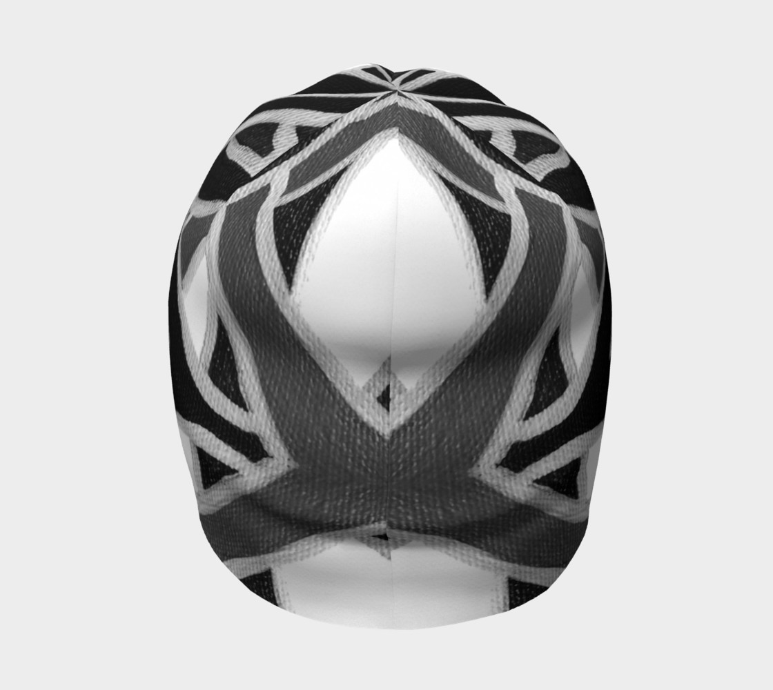 Black & White Ribbon Beanie preview #4