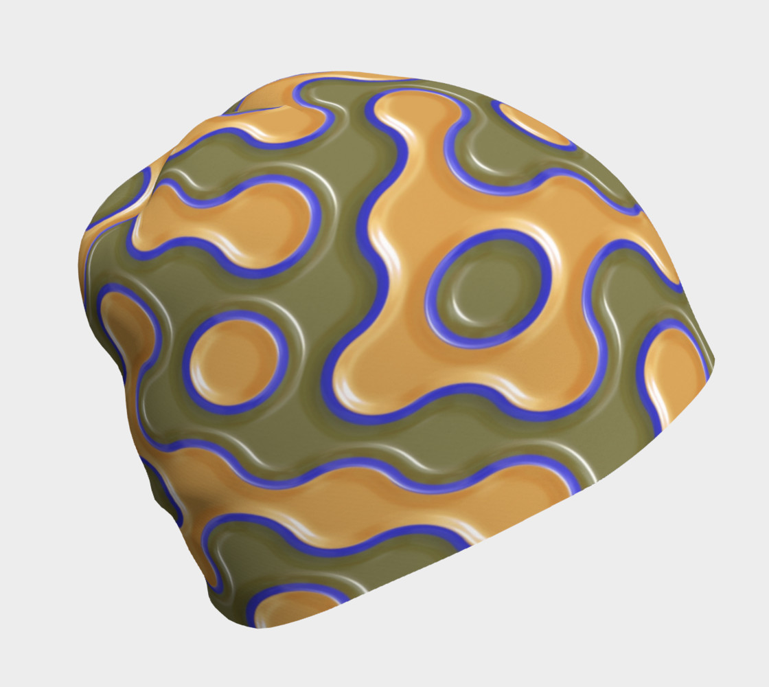 3D ORANGE AND BLUE WAVES preview #1