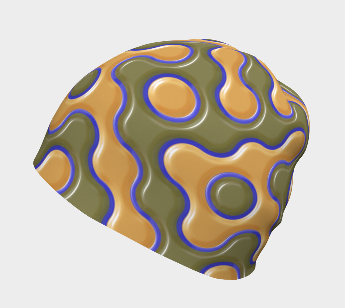 3D ORANGE AND BLUE WAVES preview #2