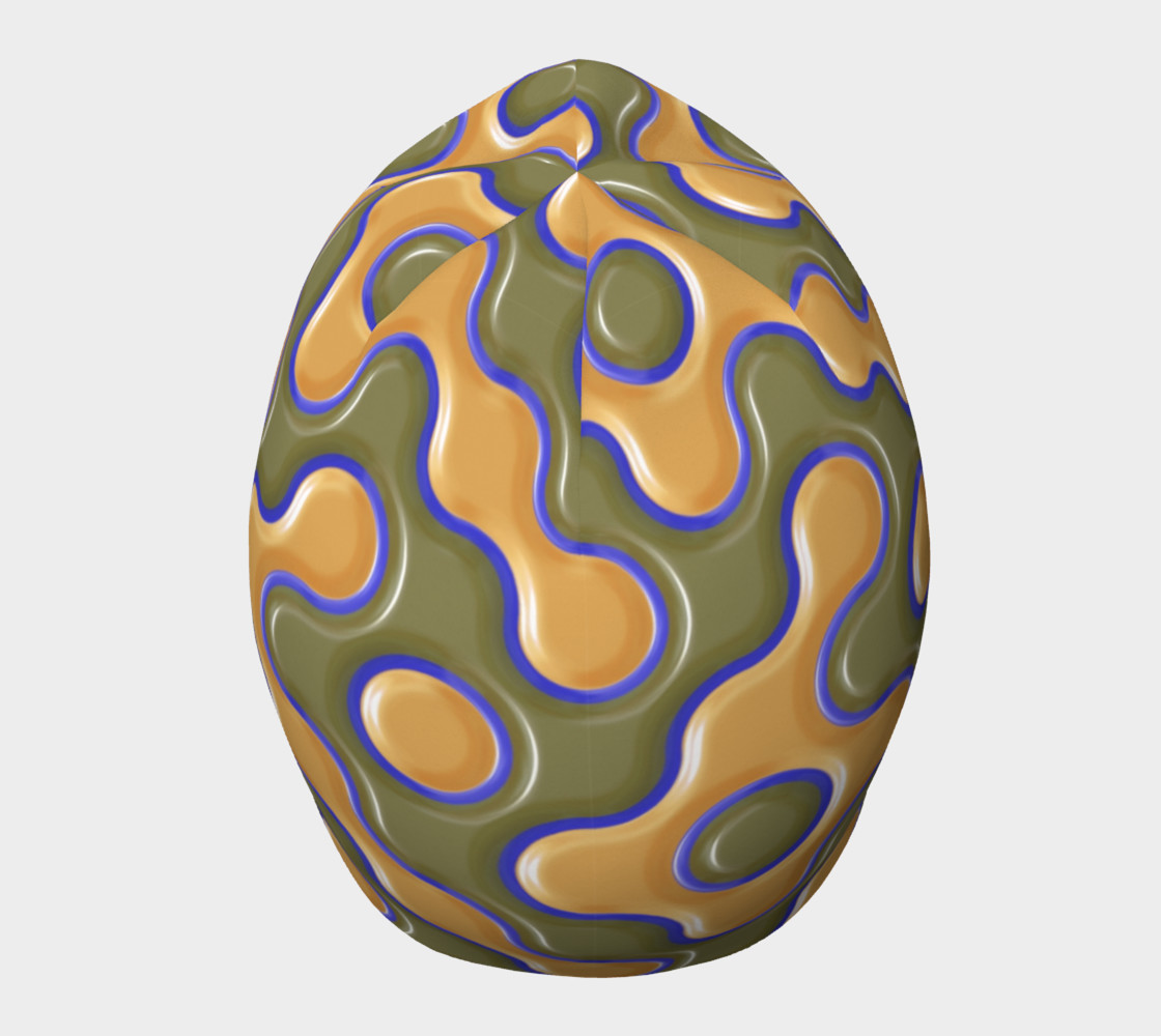 3D ORANGE AND BLUE WAVES preview #5