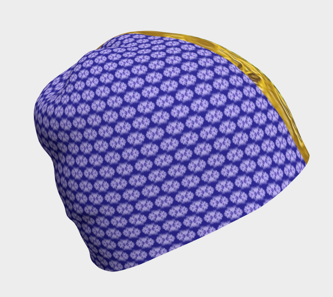 Blue and Yellow Scales Beanie thumbnail #2