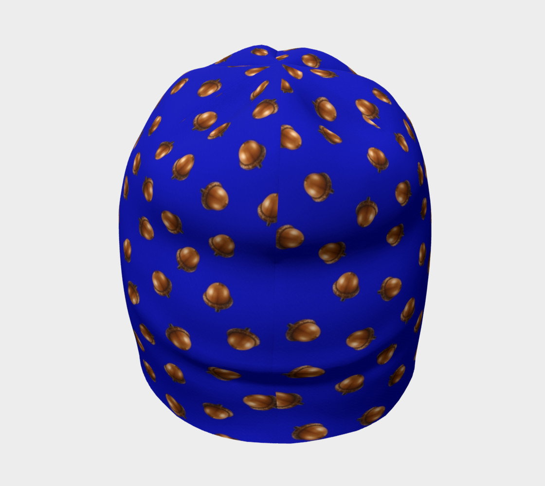 Aperçu de Acorns Pattern-Blue Beanie #4