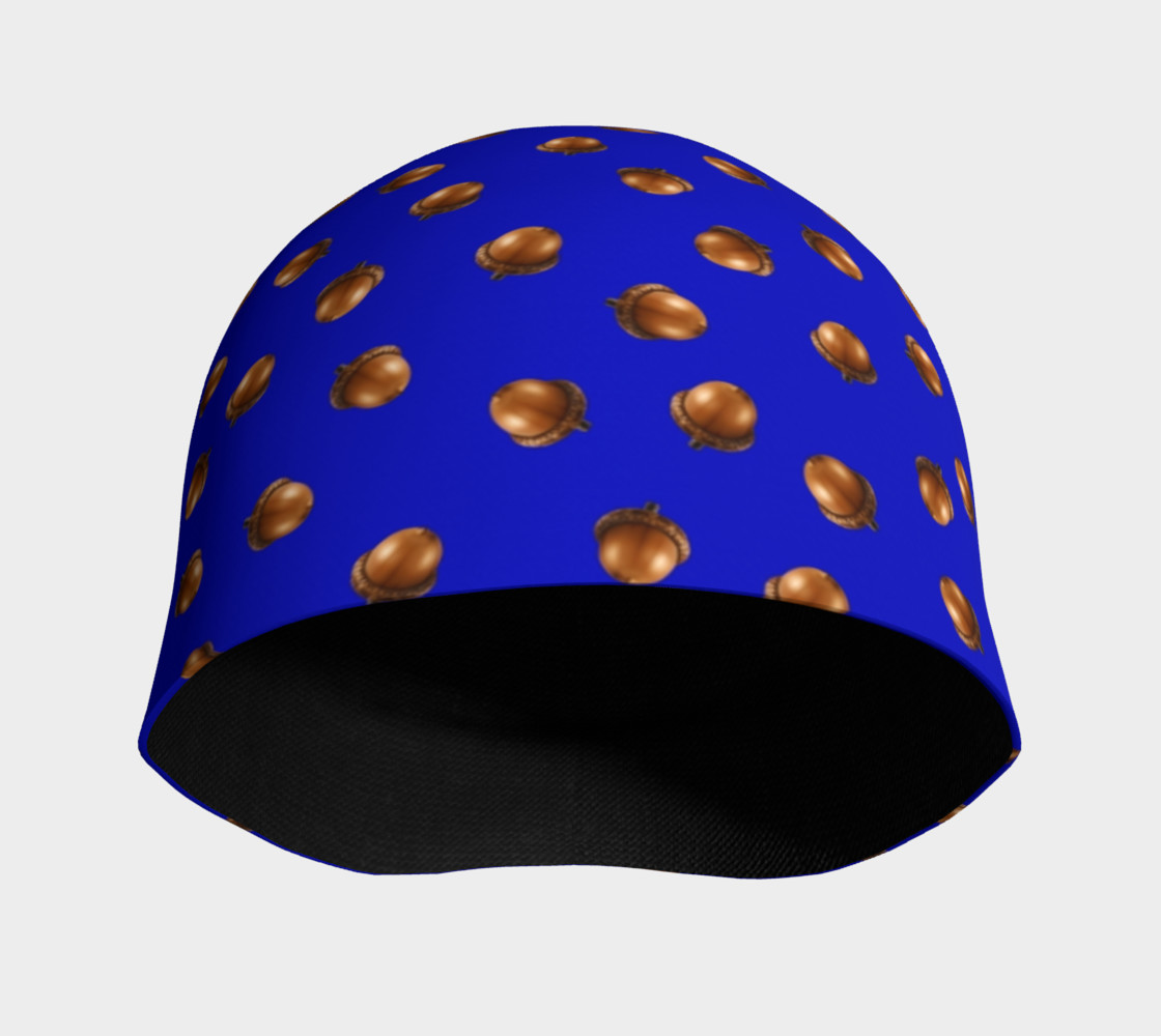 Aperçu de Acorns Pattern-Blue Beanie #3