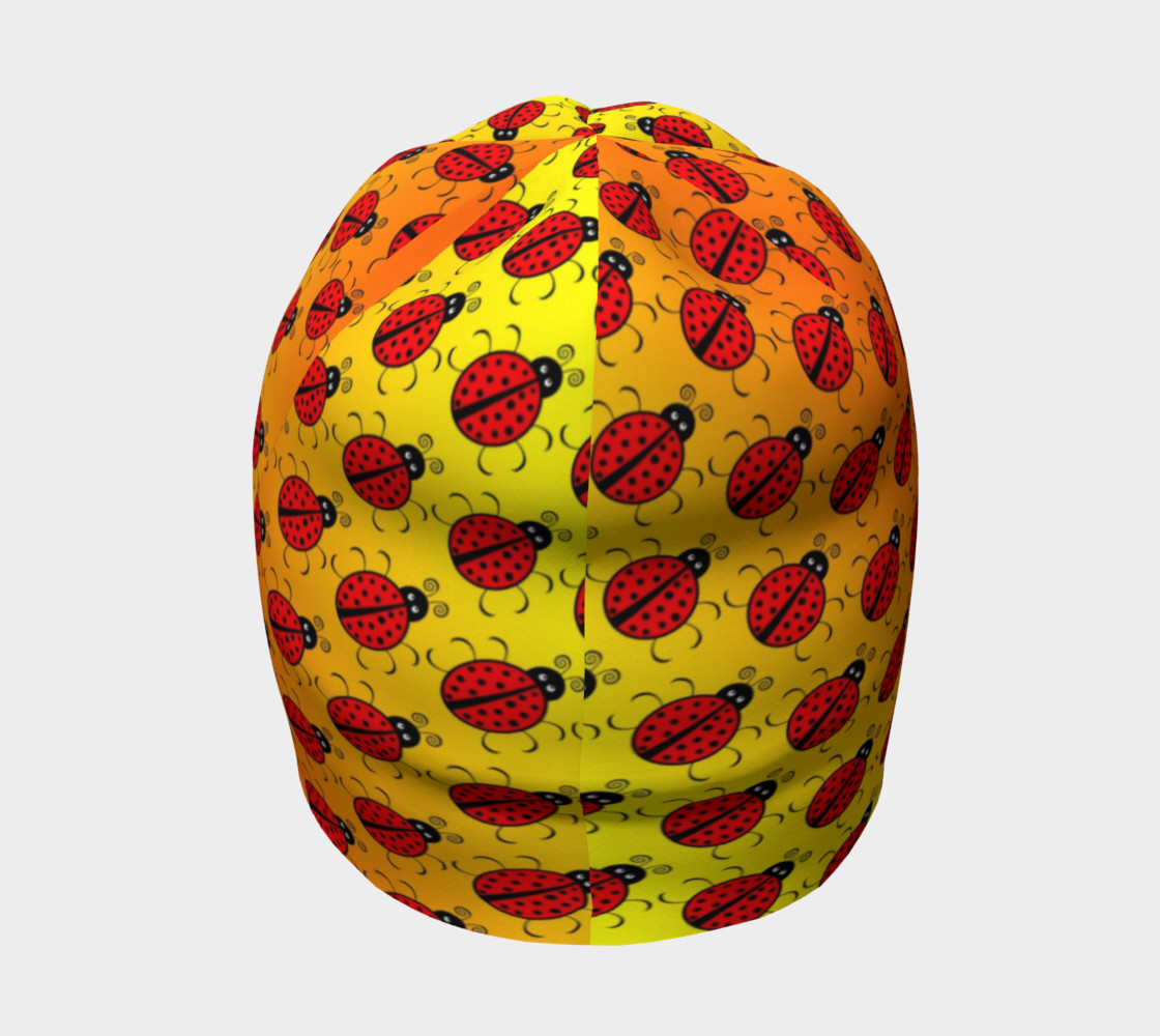 Ladybugs Pattern-Golden Glow Beanie preview #4