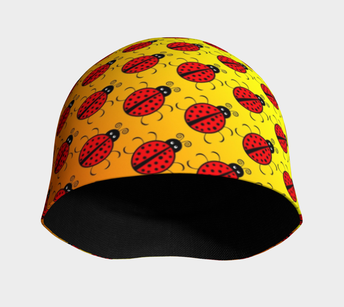 Ladybugs Pattern-Golden Glow Beanie preview #3