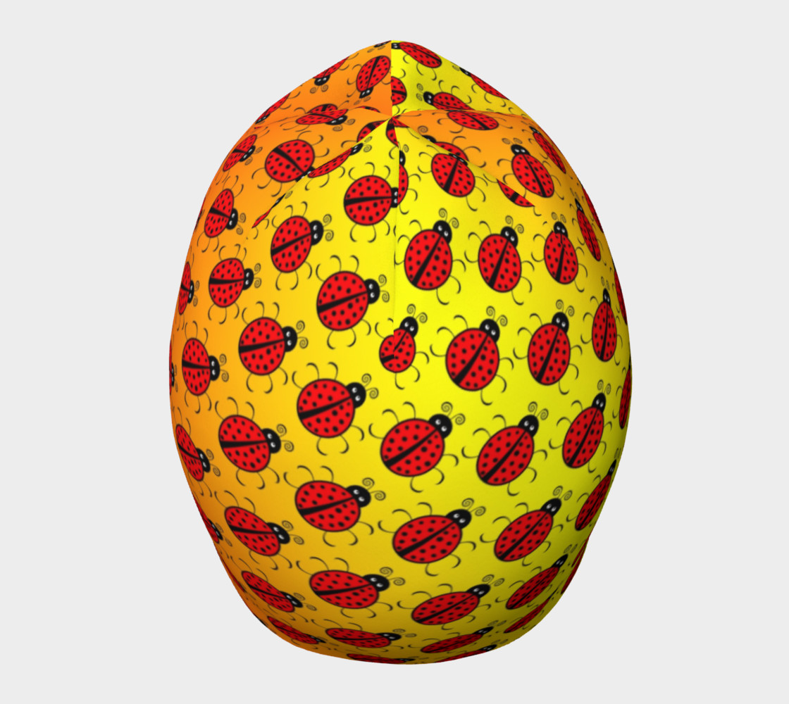 Ladybugs Pattern-Golden Glow Beanie preview #5