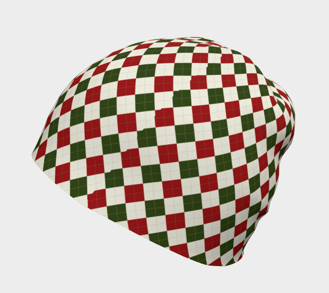 Christmas Argyle Beanie preview #2