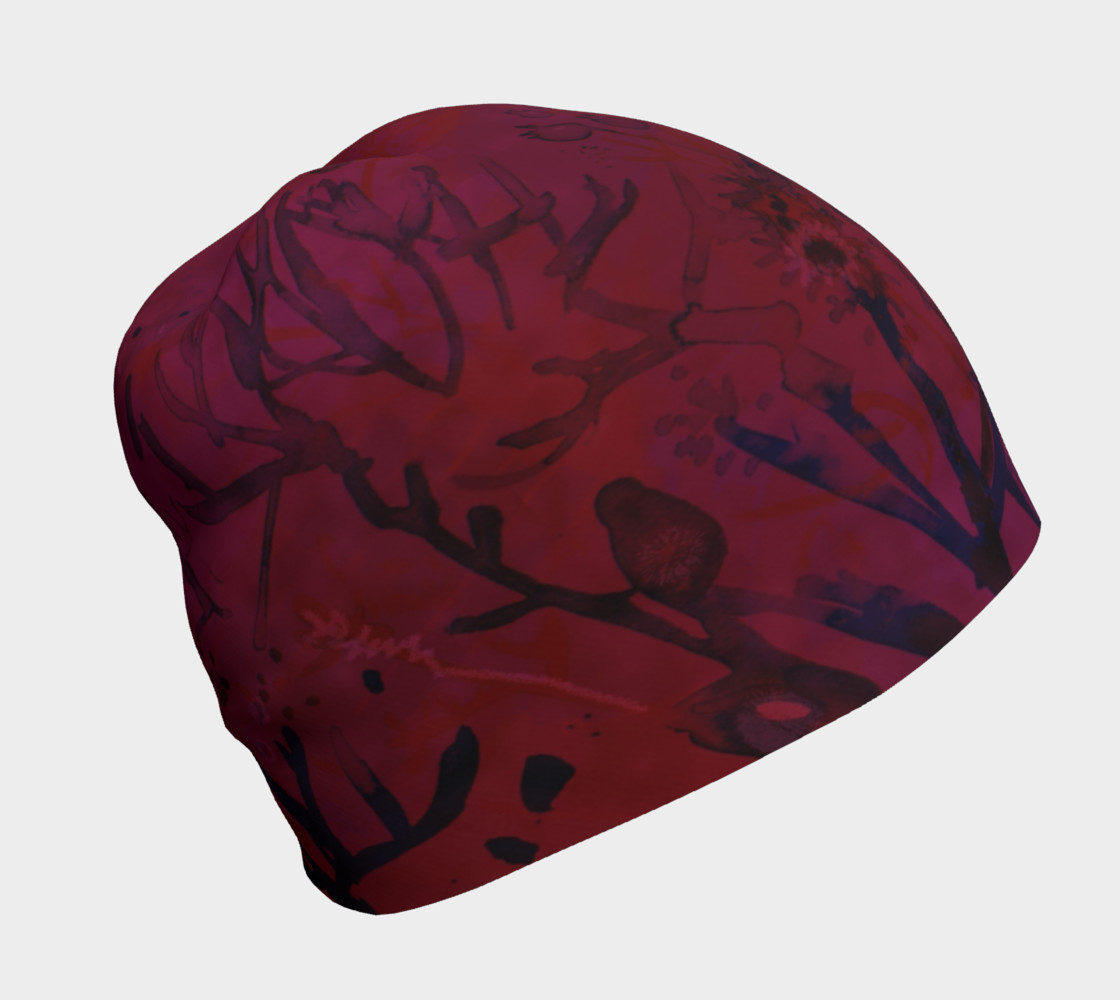 Very Cranberry beanie hat 3D preview