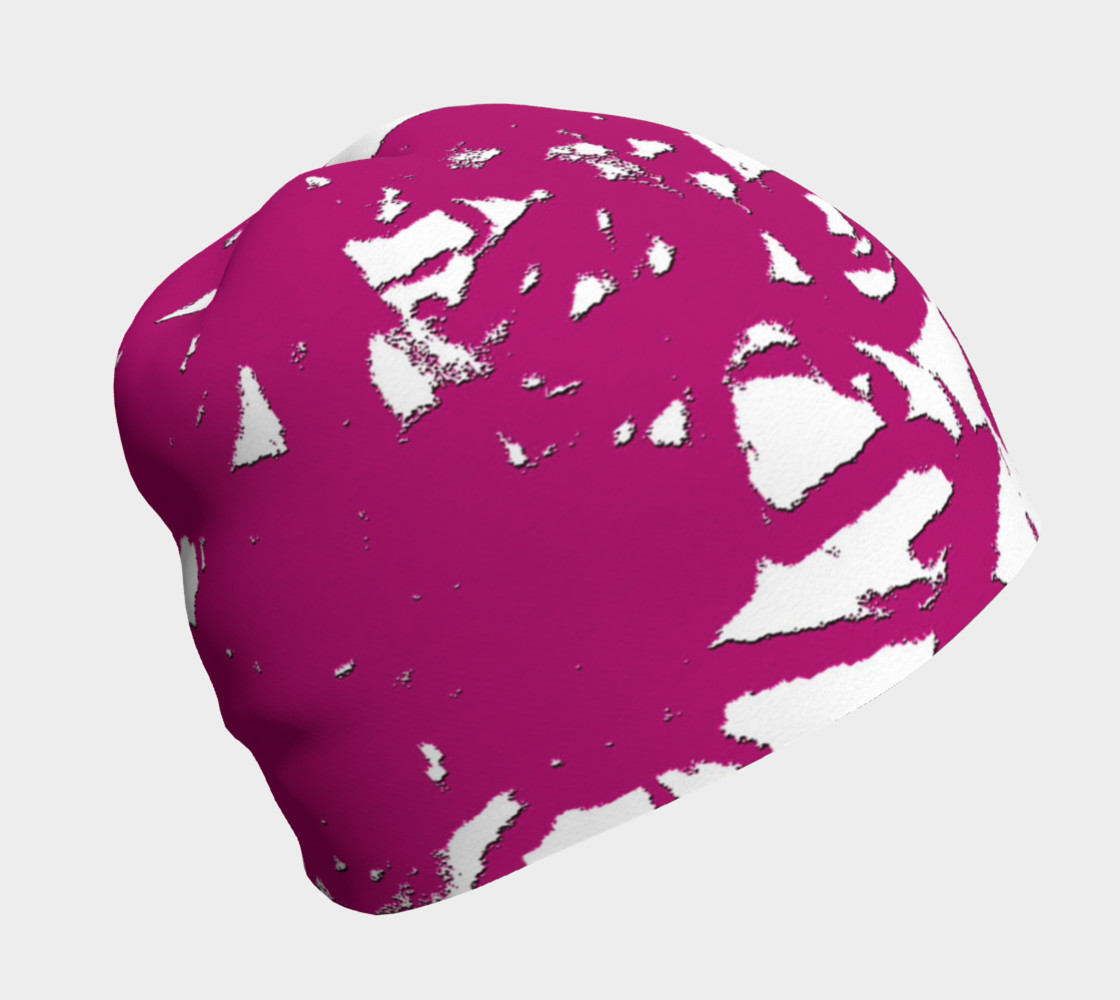 Aperçu 3D de Purple Snow Flower Beanie