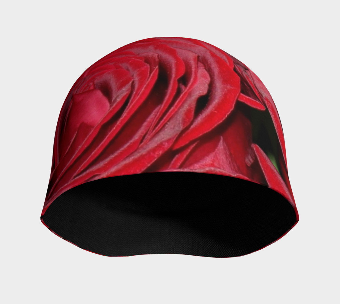 Red Roses Floral Beanie preview #3