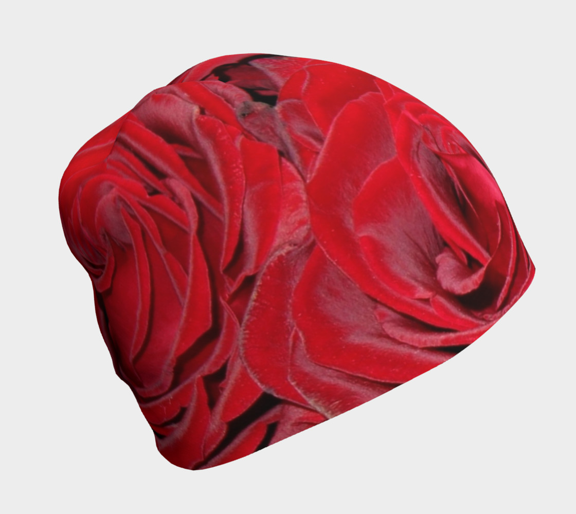 Red Roses Floral Beanie preview #1