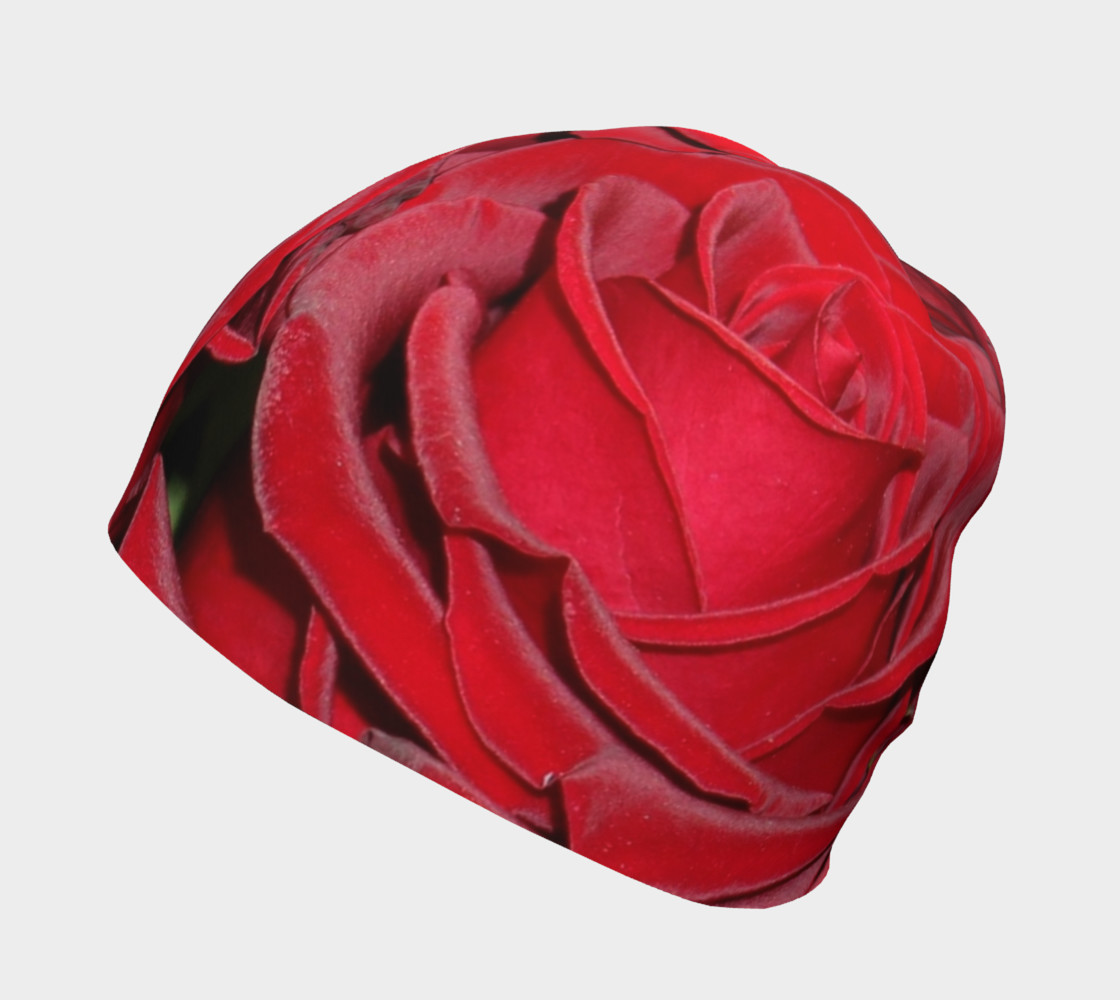 Red Roses Floral Beanie preview #2