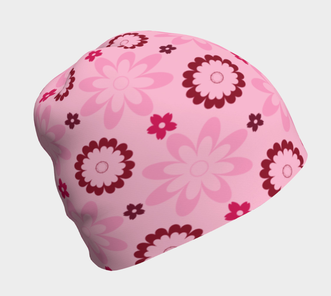 Aperçu 3D de Pink Flower Delight Beanie