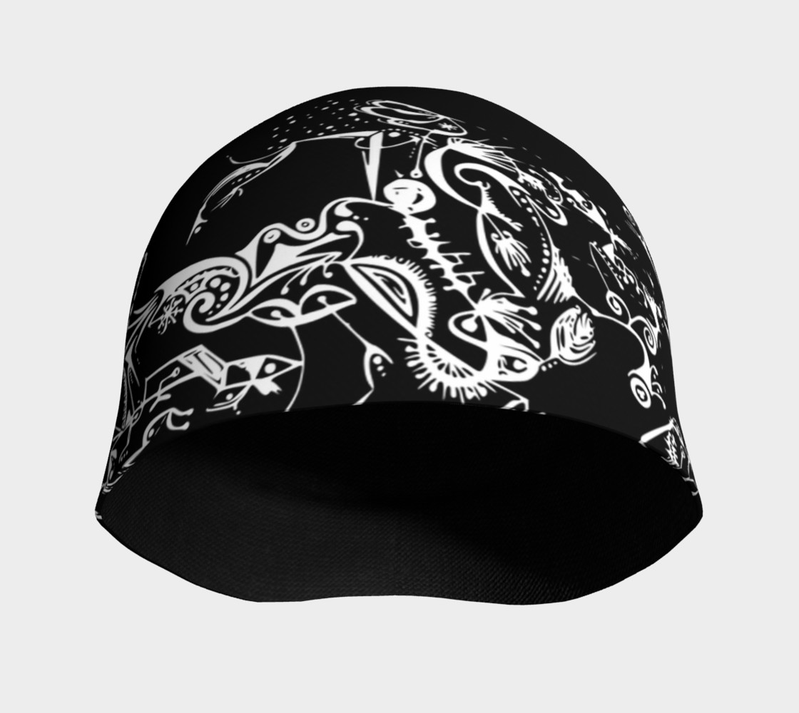 Aperçu de ' Créature inconnue ' beanie black and white #3