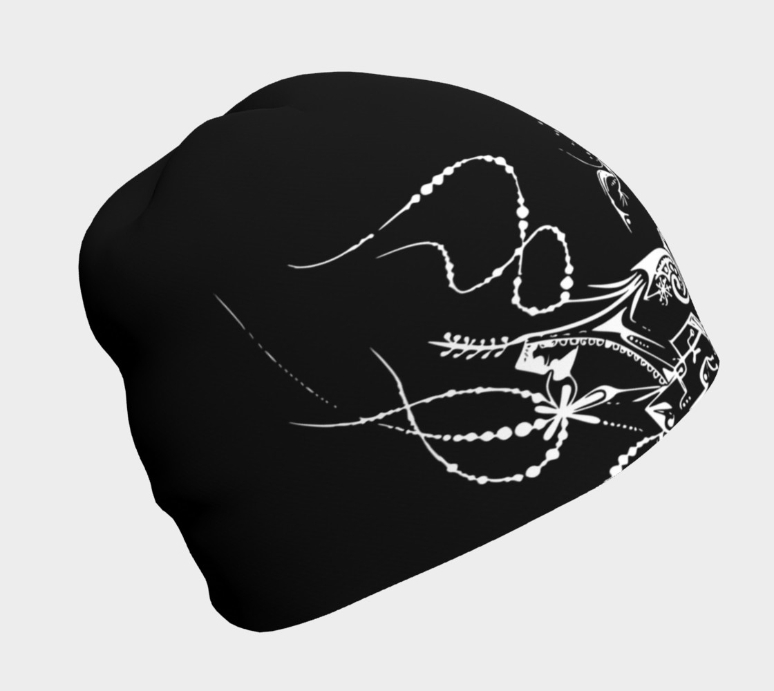 Aperçu de ' Créature inconnue ' beanie black and white #1