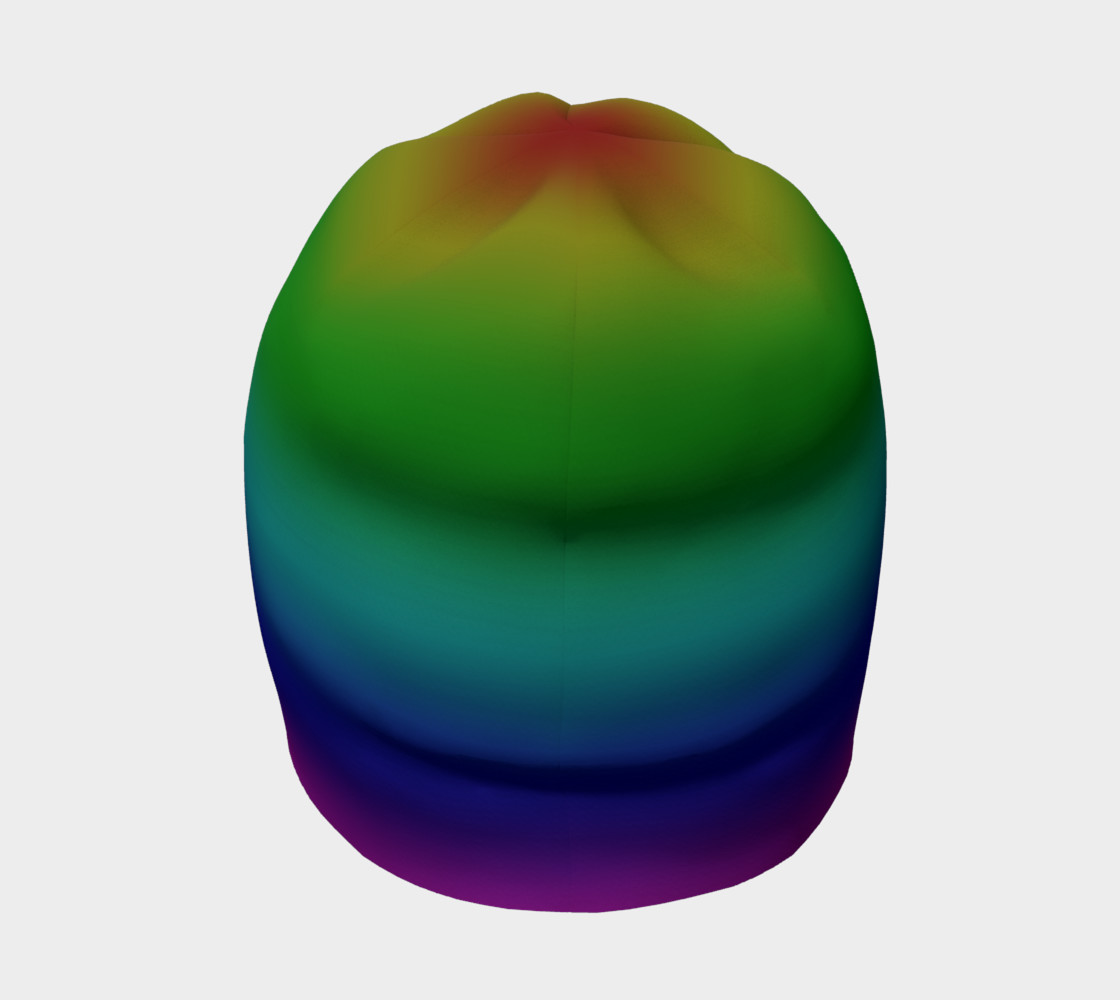 Dark Rainbow Ombre Beanie preview #4