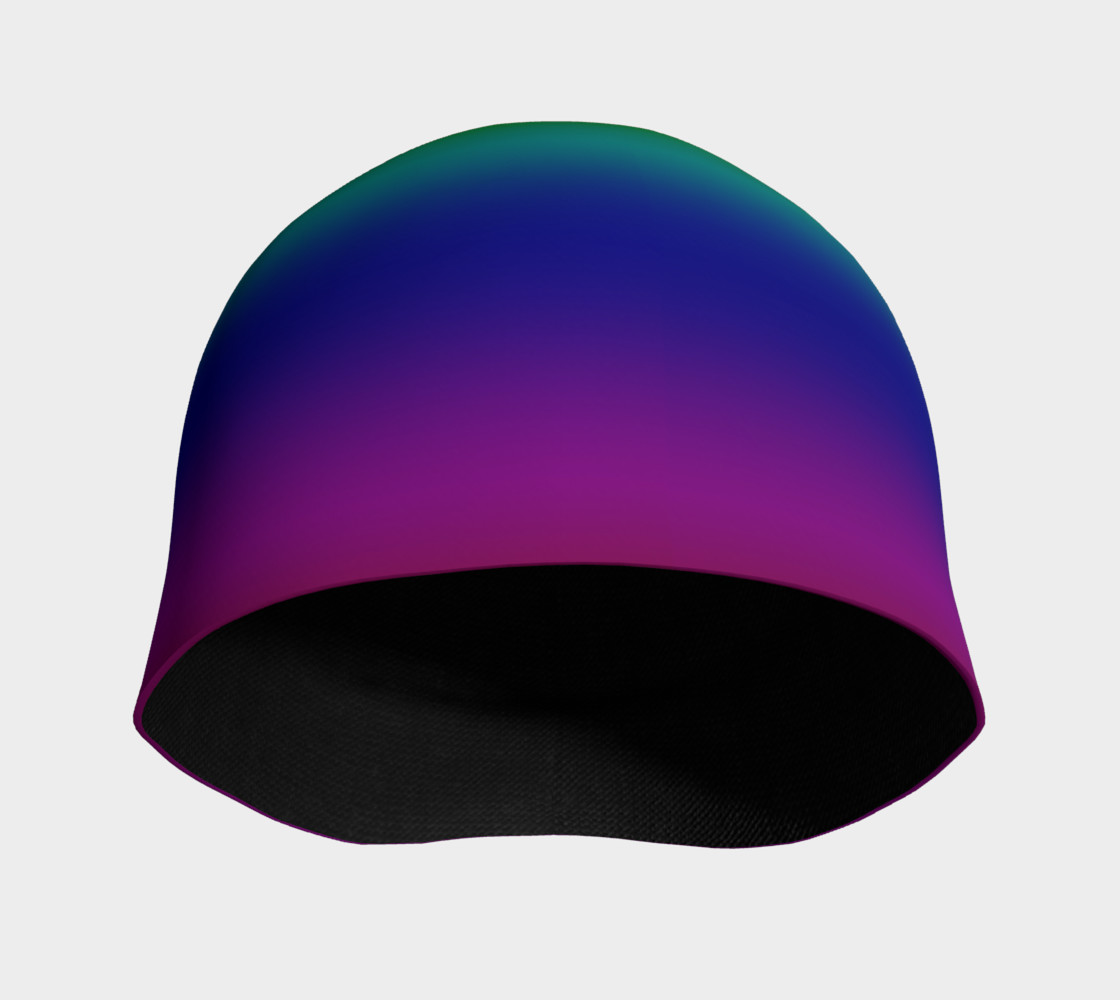 Dark Rainbow Ombre Beanie preview #3