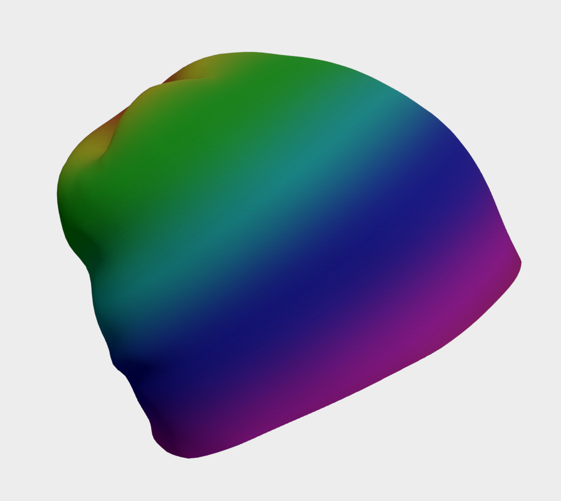 Dark Rainbow Ombre Beanie preview #1