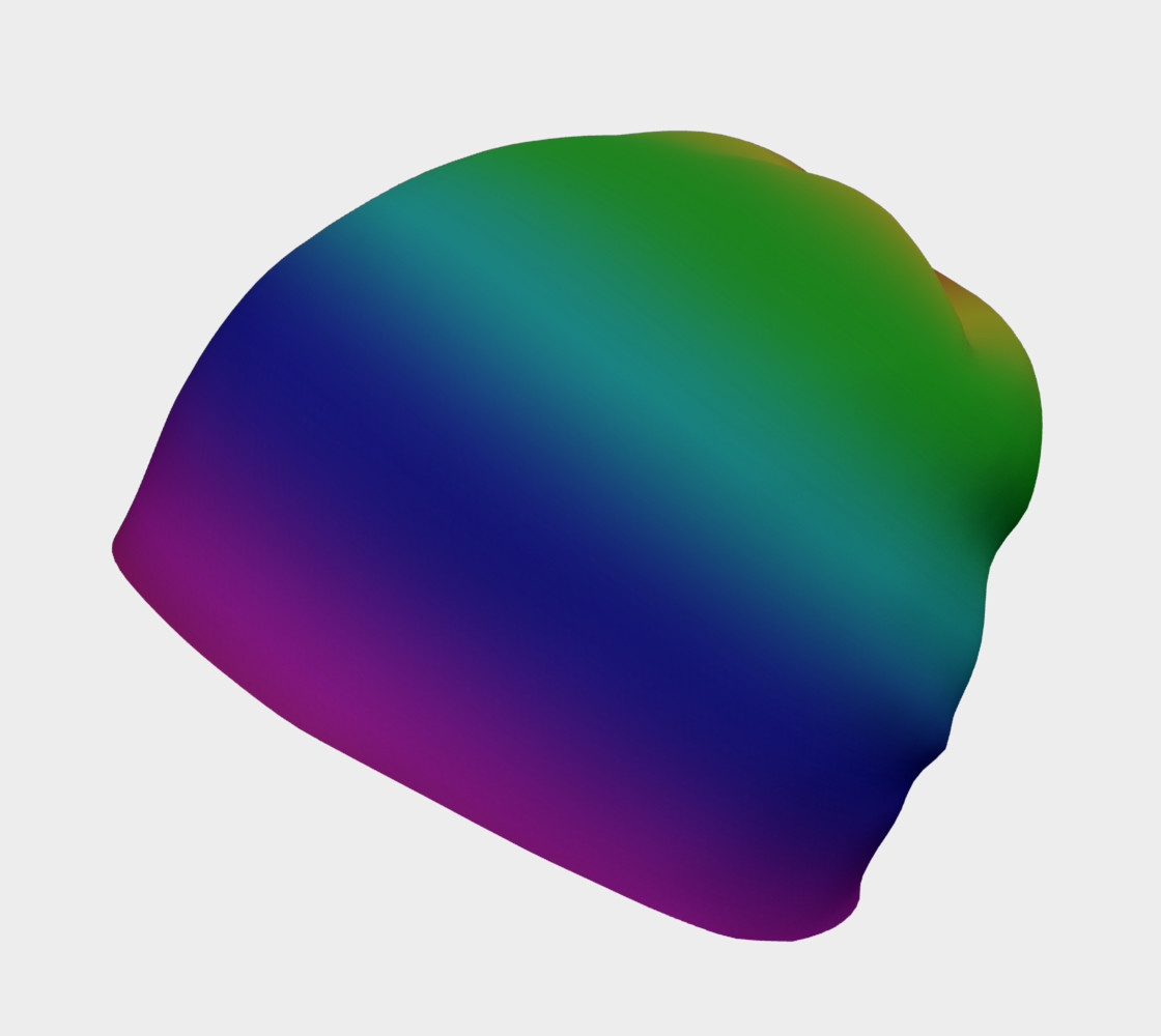 Dark Rainbow Ombre Beanie preview #2
