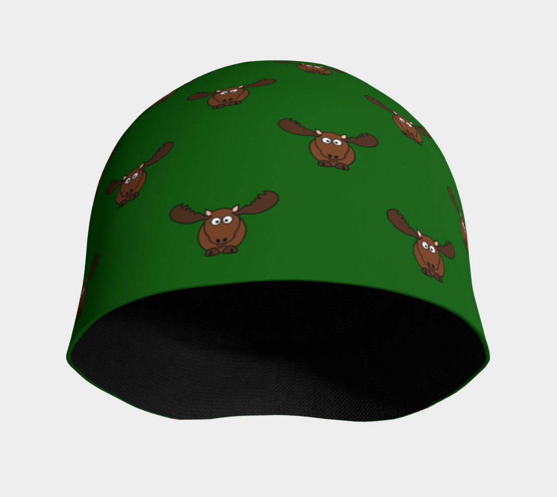 Moose Pattern-Avocado Beanie preview #3